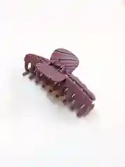 Фиолетовый каучуковый краб для волос