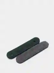 Лесной зеленый бирка "Hand made", экокожа, 5 штук