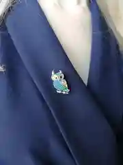 Морской брошь на булавке Сова