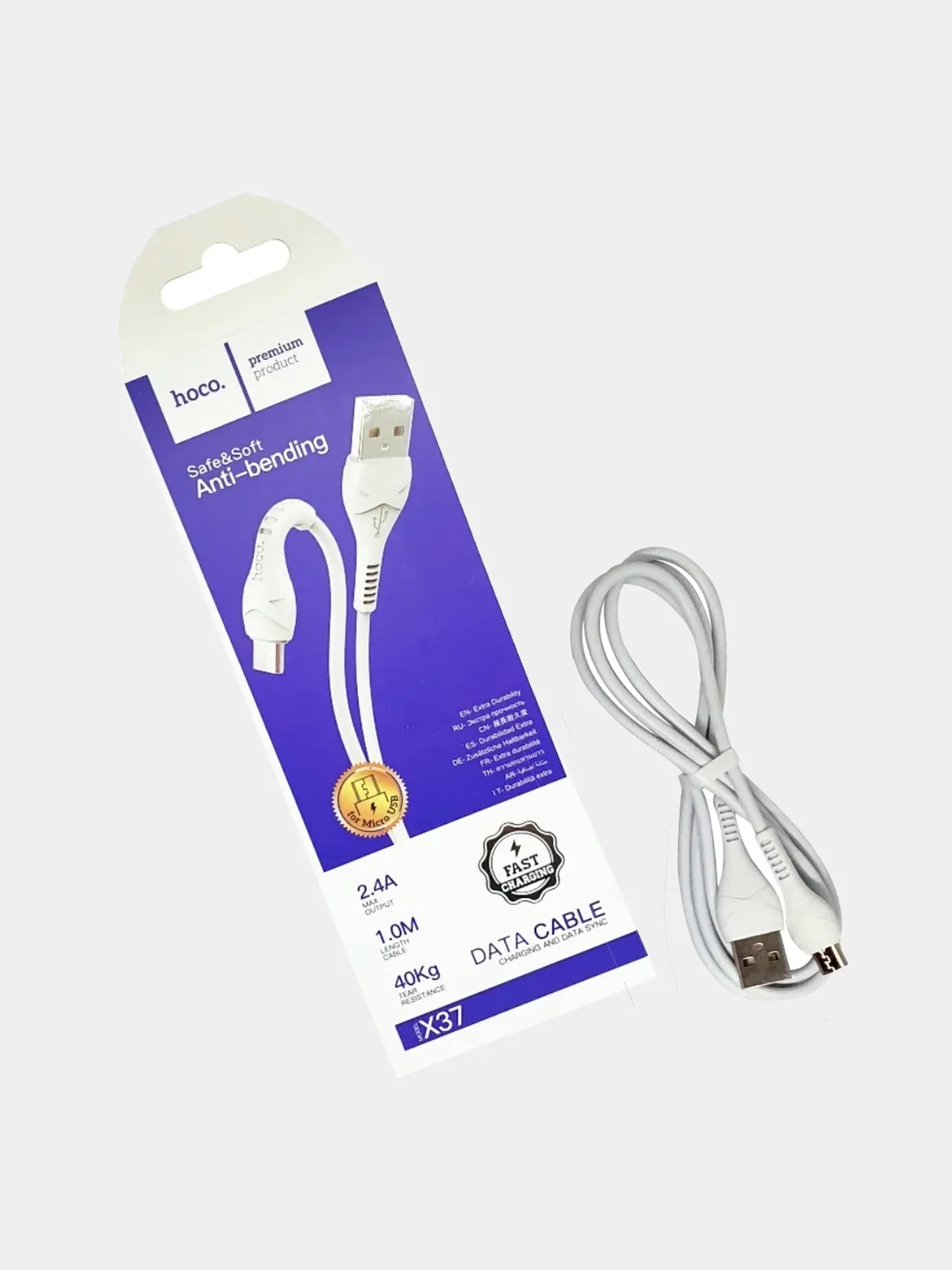 Кабель для зарядки Hoco X37 - Micro USB/ Lightning (iPhone)/ Type-C (1 метр)