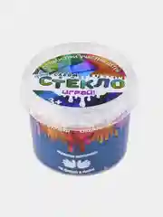 Синий слайм Стекло с Блёстками Party Slime лизун