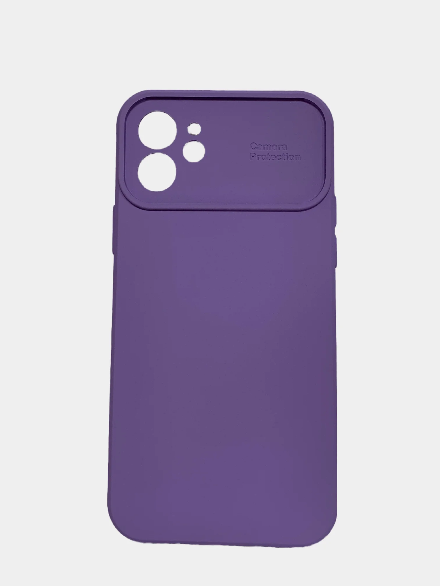 Фиолетовый чехол для iPhone 12, защита камеры, бархатный