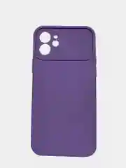Фиолетовый чехол для iPhone 12, защита камеры, бархатный