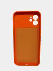 Оранжевый чехол для iPhone 12, защита камеры, бархатный