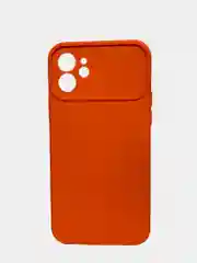 Оранжевый чехол для iPhone 12, защита камеры, бархатный