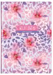Розовый бизнес-блокнот BG "Floral wild", А5, 64 листа, матовая ламинация, скругленные уголки