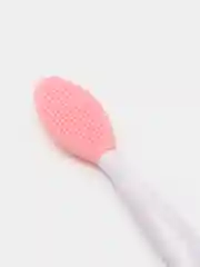 Розовый силиконовая массажная щёточка для очищения пор и умывания