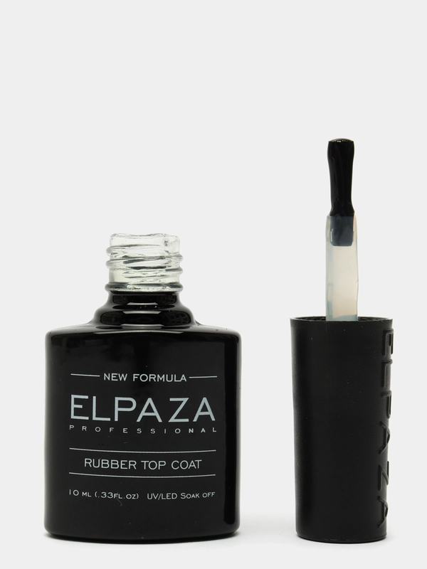 Топ каучуковый для ногтей RUBBER TOP ELPAZA, 10 мл