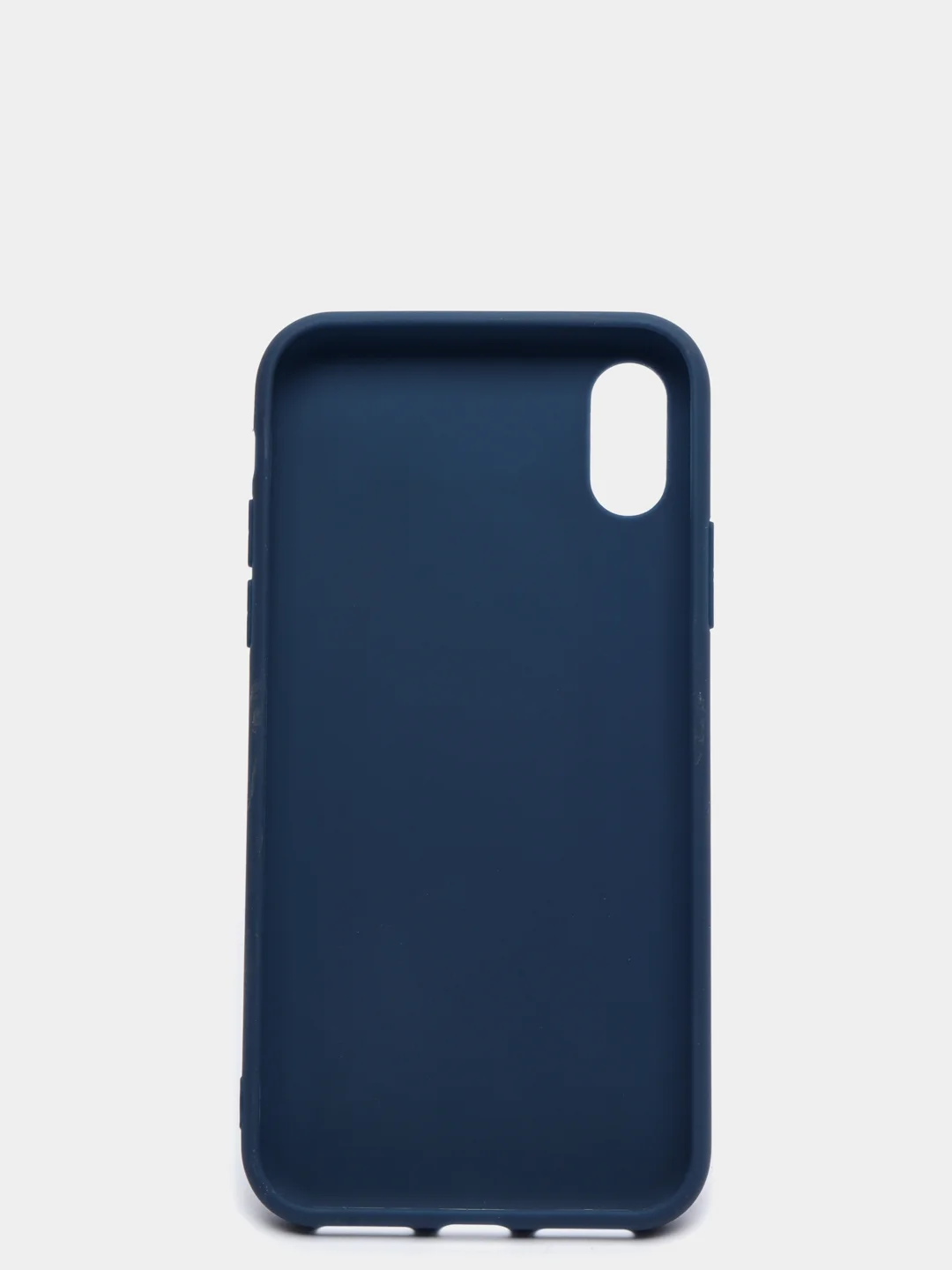 Синий чехол для Apple iPhone X / XS силиконовый, 14 цветов