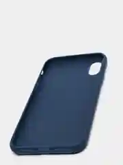 Синий чехол для Apple iPhone X / XS силиконовый, 14 цветов