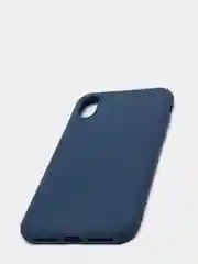 Синий чехол для Apple iPhone X / XS силиконовый, 14 цветов