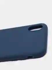Синий чехол для Apple iPhone X / XS силиконовый, 14 цветов