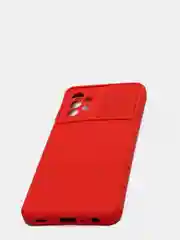 Красный чехол с защитой камеры раздвижное окно Samsung A52