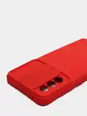 Красный чехол с защитой камеры раздвижное окно Samsung A52