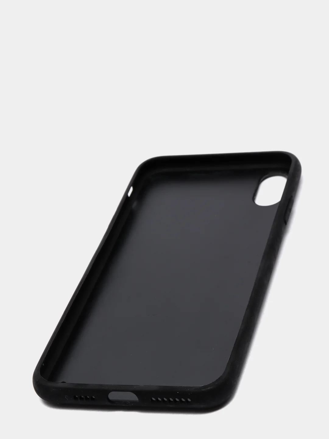 Черный дизайнерский чехол на iPhone с конем
