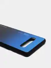 Синий градиентный чехол из закаленного стекла для Samsung S10/S20/A51/A71/S9/A01/A50/A20/A70