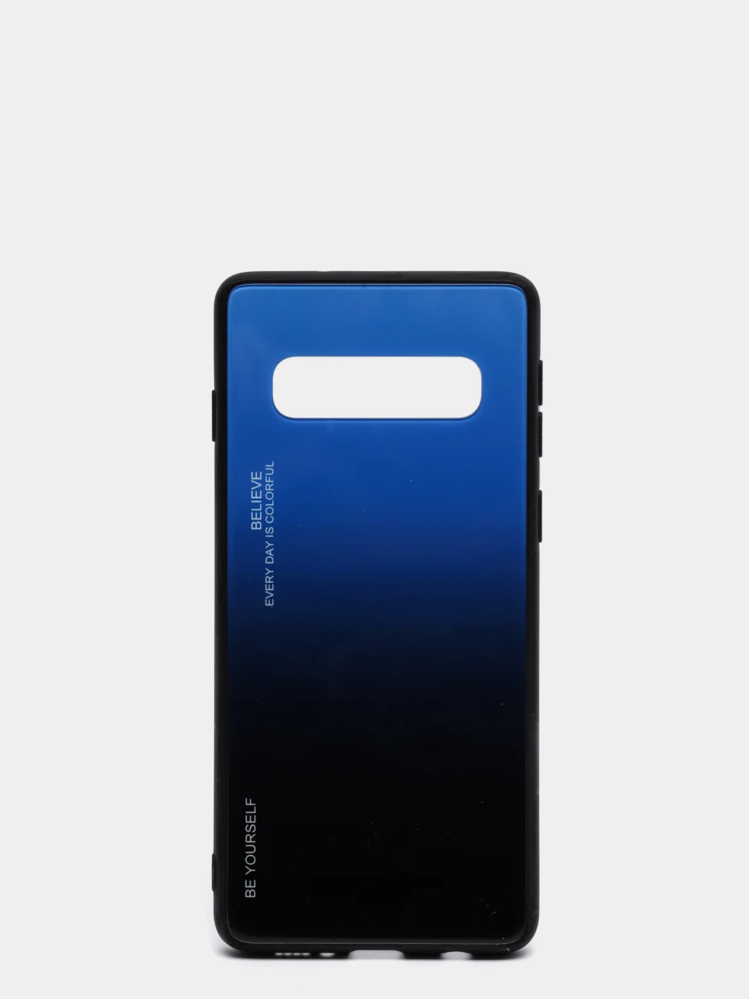 Синий градиентный чехол из закаленного стекла для Samsung S10/S20/A51/A71/S9/A01/A50/A20/A70