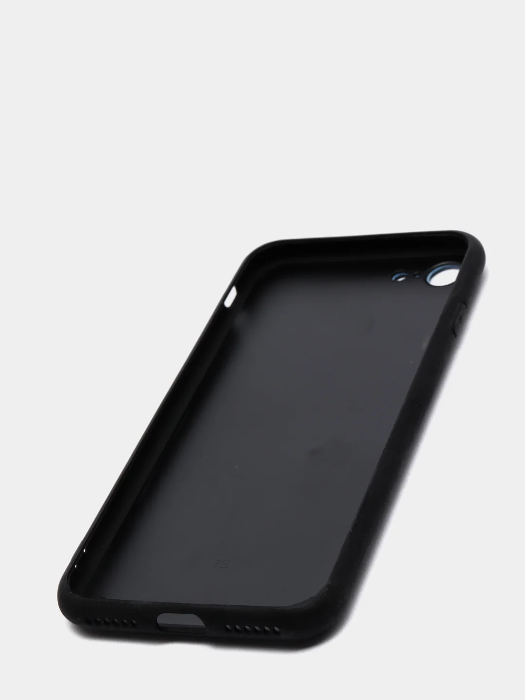 Синий дизайнерский чехол на iPhone с конем