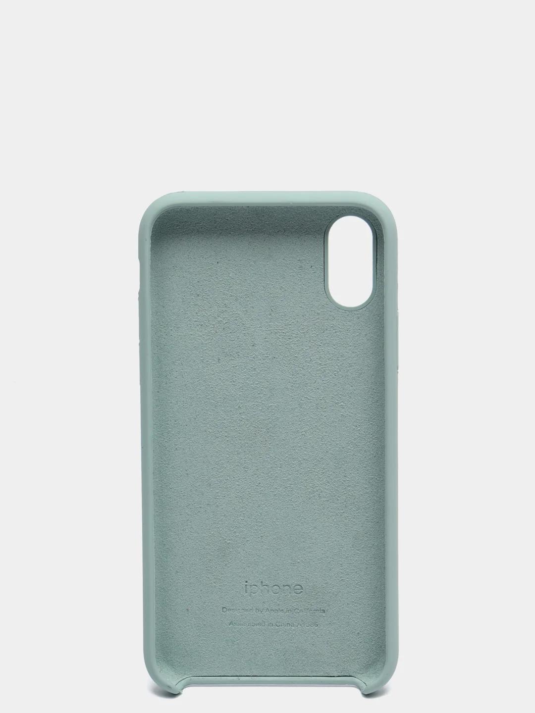 Мятный чехол Silicon Case для iPhone X/XS