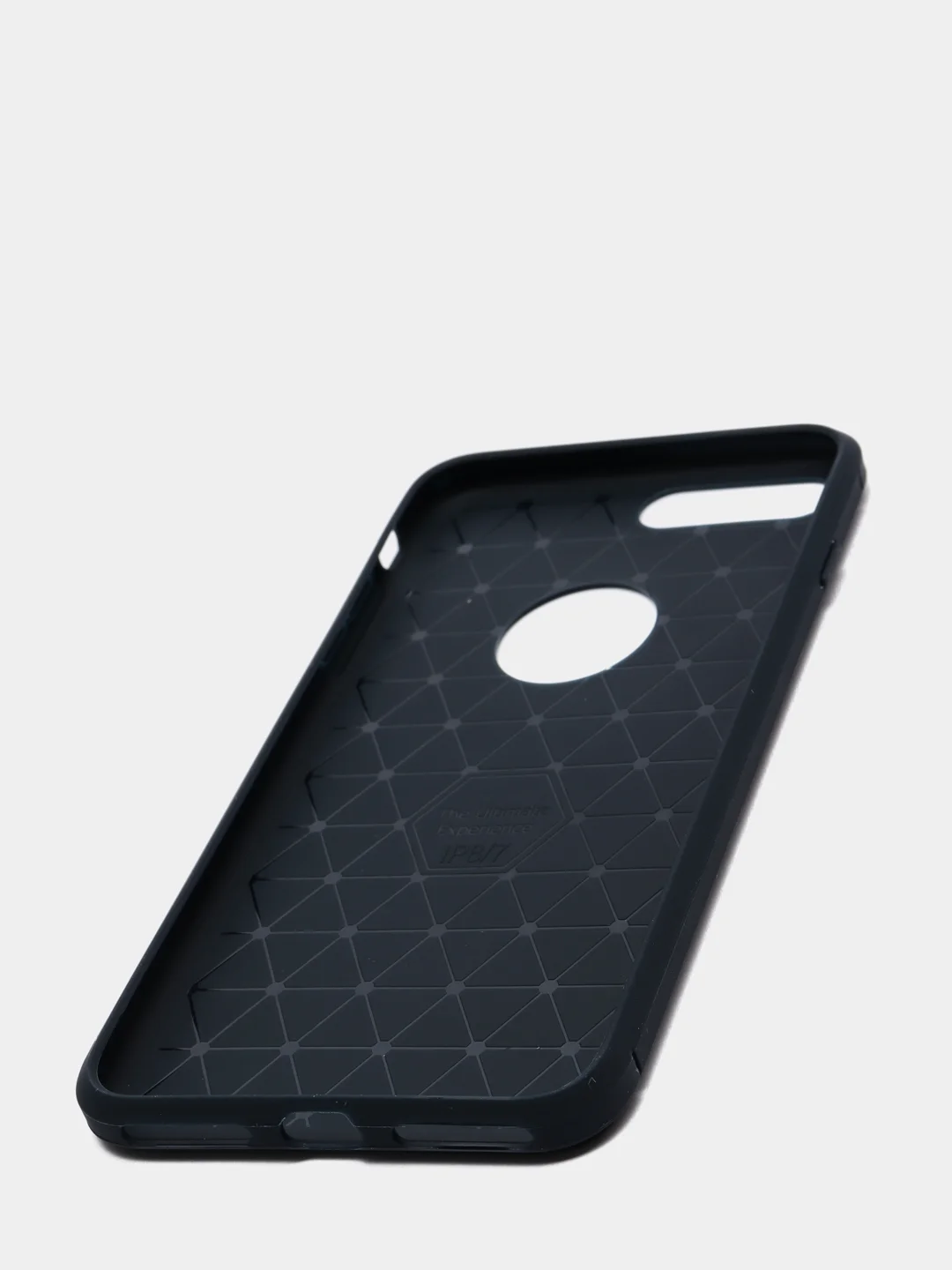 Темно-синий чехол силиконовый темный для iPhone