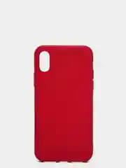 Багровый чехол для Apple iPhone X / XS силиконовый, 14 цветов