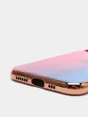 Фуксия градиент чехол из закаленного стекла iPhone 11, 11 PRO, 11pro max, 12, 12pro
