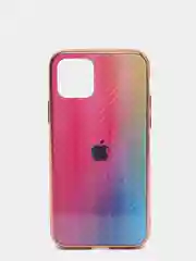 Фуксия градиент чехол из закаленного стекла iPhone 11, 11 PRO, 11pro max, 12, 12pro