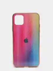 Фуксия градиент чехол из закаленного стекла iPhone 11, 11 PRO, 11pro max, 12, 12pro