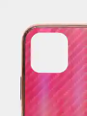 Фуксия градиент чехол из закаленного стекла iPhone 11, 11 PRO, 11pro max, 12, 12pro