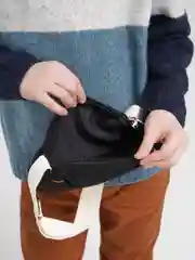 Черный сумка детская "Машинка", на пояс