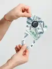 Салатовый маска защитная с дыхательным клапаном многоразовая