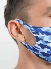 Голубой маска защитная не медицинская, многоразовая