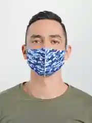 Голубой маска защитная не медицинская, многоразовая