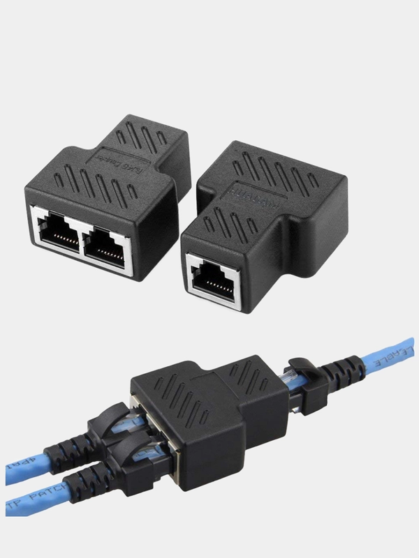 Переходник разветвитель / сплиттер сетевой RJ45/2*RJ45