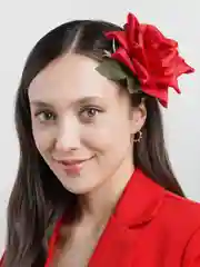 Багровый заколки ручной работы