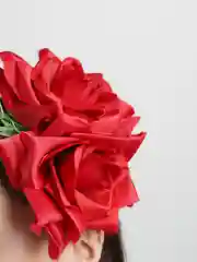 Вишнёвый заколки ручной работы
