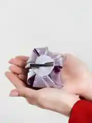 Серый металлик заколки ручной работы
