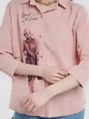 Розовый рубашка женская Suzanna