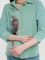 Зеленый рубашка женская Suzanna