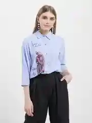 Лазурный рубашка женская Suzanna