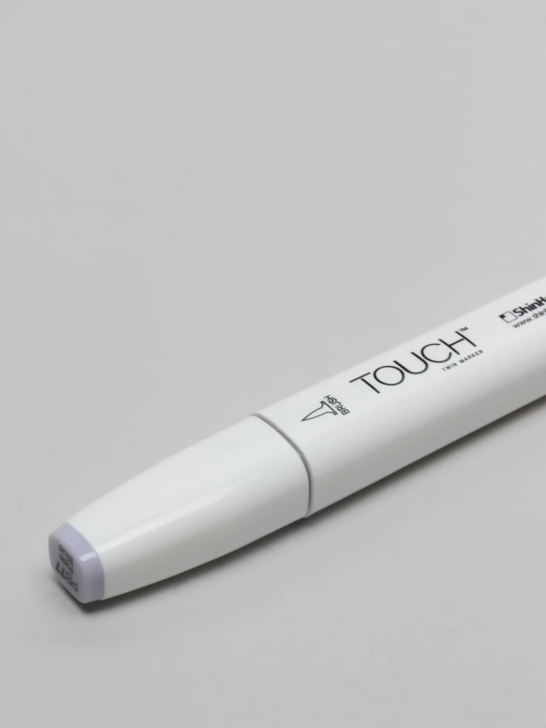 Маркер для скетчей TOUCH BRUSH, двухсторонний, синий бледный