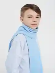 Небесно-голубой микита / Шарф флисовый/зимний/детский/снуд зимний/снуд
