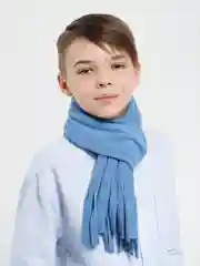 Голубой микита / Шарф флисовый/зимний/детский/снуд зимний/снуд