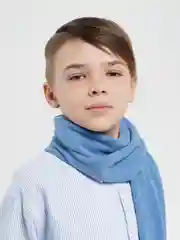 Индиго микита / Шарф флисовый/зимний/детский/снуд зимний/снуд