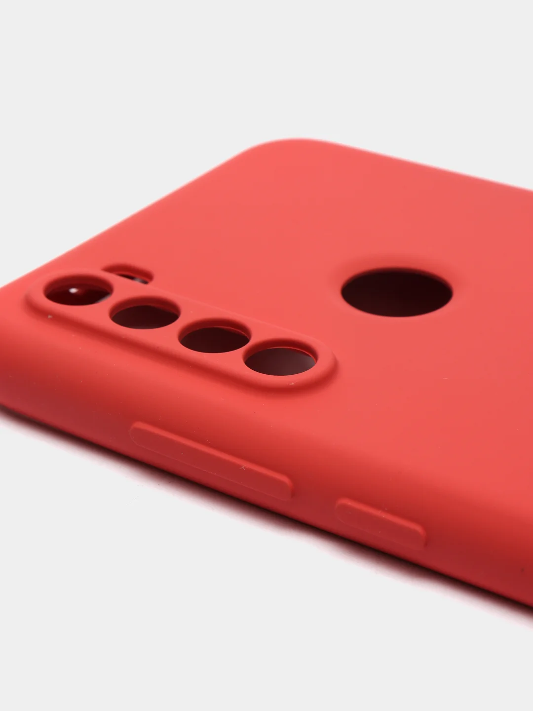 Коралловый чехол силиконовый для Xiaomi Redmi Note 8T ( Редми нот 8т) с бархатной подкладкой