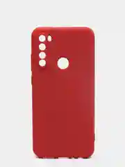 Коралловый чехол силиконовый для Xiaomi Redmi Note 8T ( Редми нот 8т)  с бархатной подкладкой