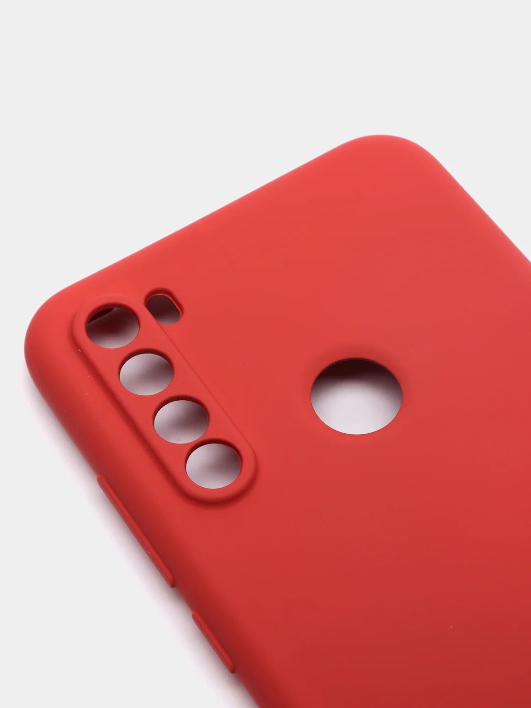 Коралловый чехол силиконовый для Xiaomi Redmi Note 8T ( Редми нот 8т) с бархатной подкладкой