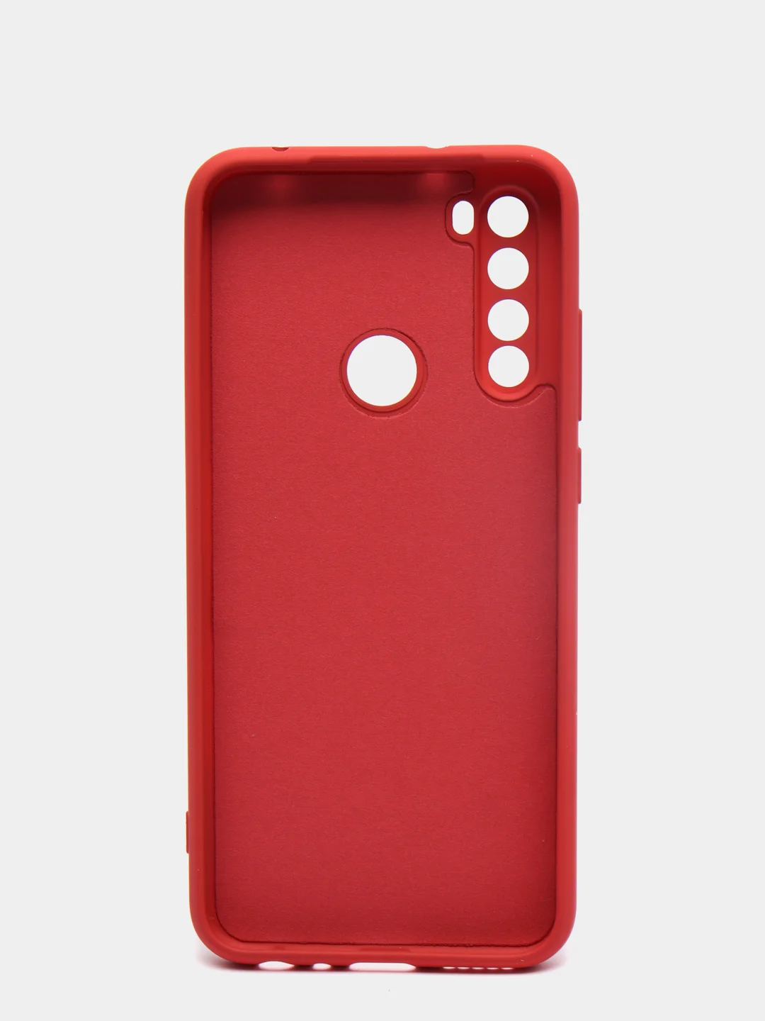 Коралловый чехол силиконовый для Xiaomi Redmi Note 8T ( Редми нот 8т) с бархатной подкладкой