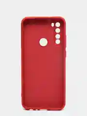 Коралловый чехол силиконовый для Xiaomi Redmi Note 8T ( Редми нот 8т)  с бархатной подкладкой