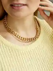 Не темнеет/Многослойное колье под серебро/ Многослойное колье под золото/ Колье на шею